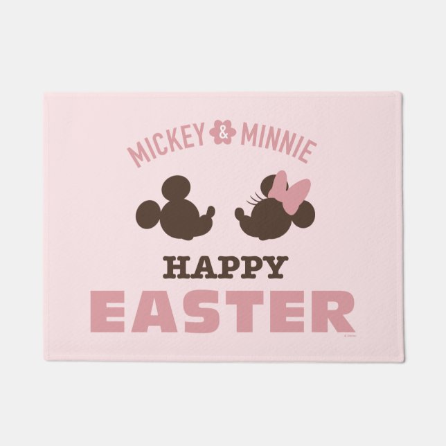 Mickey & Minnie | Happy Easter Doormat (Front)