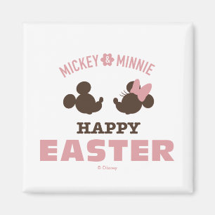 Mickey & Minnie   Happy Easter Magnet