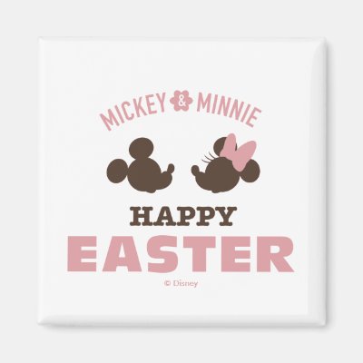 Mickey &amp; Minnie | Happy Easter Magnet