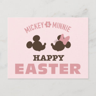Mickey & Minnie Happy Easter Postcard