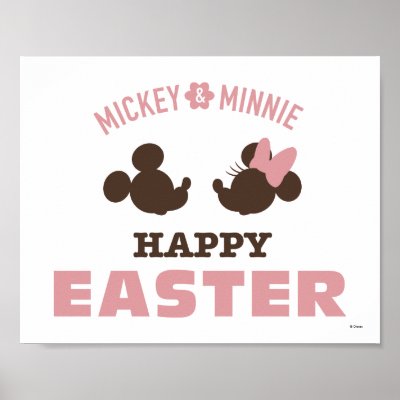 Mickey &amp; Minnie | Happy Easter Poster