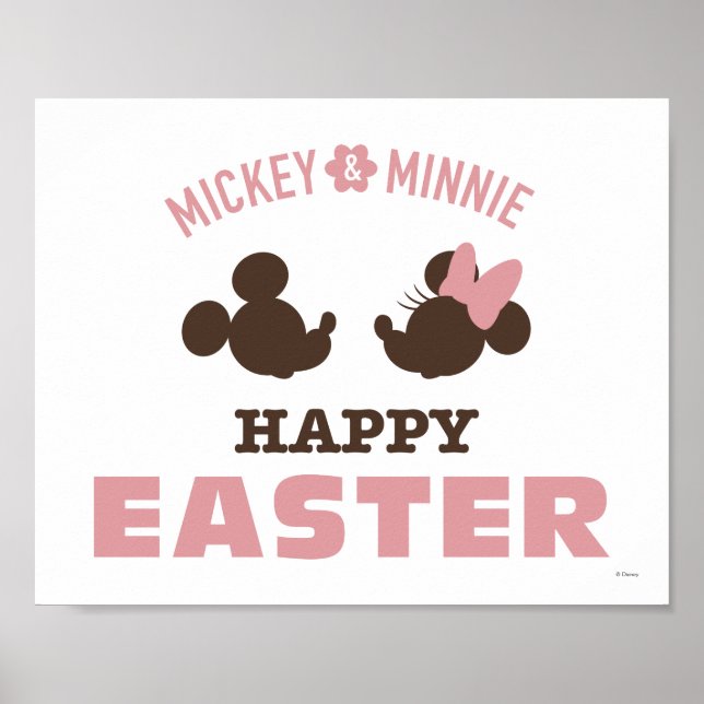 Mickey & Minnie | Happy Easter Poster (Front)