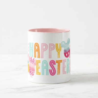 Mickey &amp; Minnie | Happy Easter Watercolor Graphic Mug