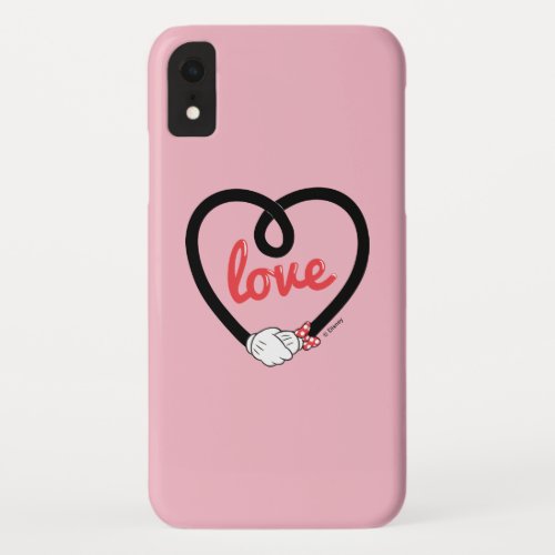 Mickey  Minnie  Heart Love iPhone XR Case