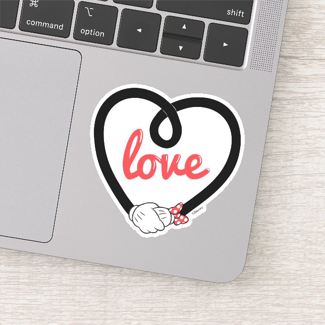 Mickey & Minnie | Heart Love Sticker (Detail)