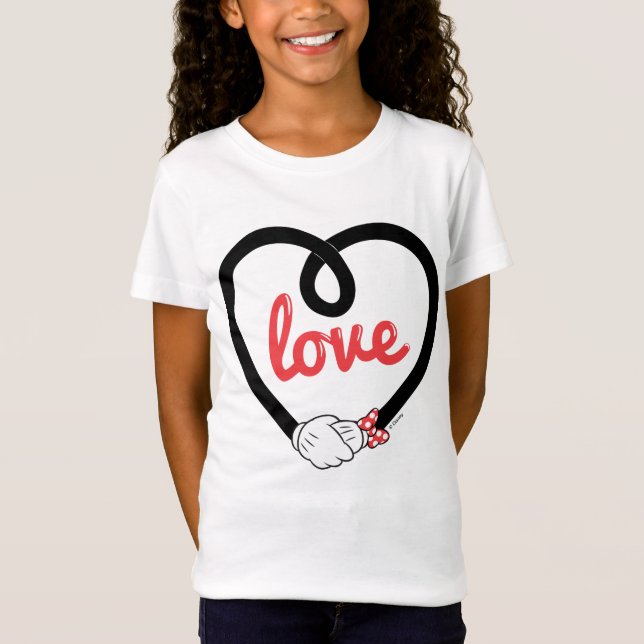 Mickey & Minnie | Heart Love T-Shirt (Front)