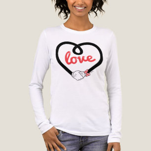 Mickey & Minnie   Heart Love Tri-Blend Shirt