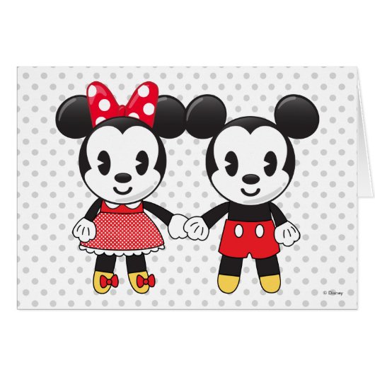 Mickey & Minnie Holding Hands Emoji (Front Horizontal)