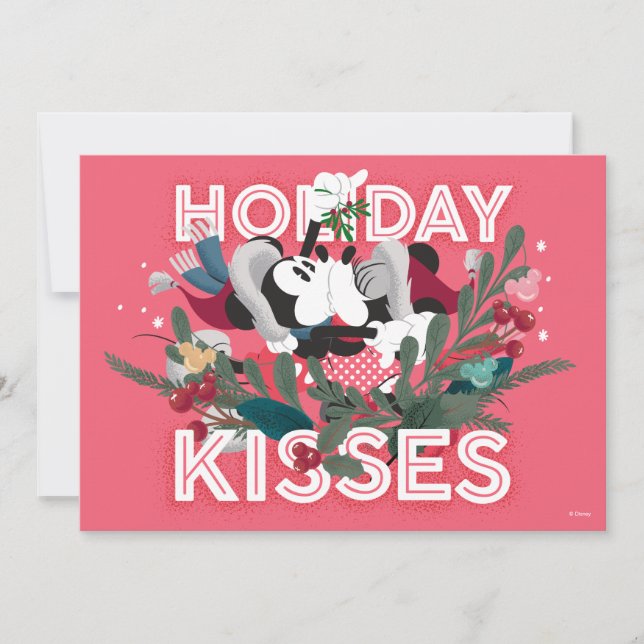 Mickey & Minnie | Holiday Kisses Card (Front)
