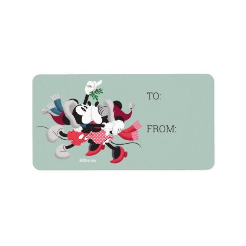 Mickey  Minnie  Holiday Kisses Label