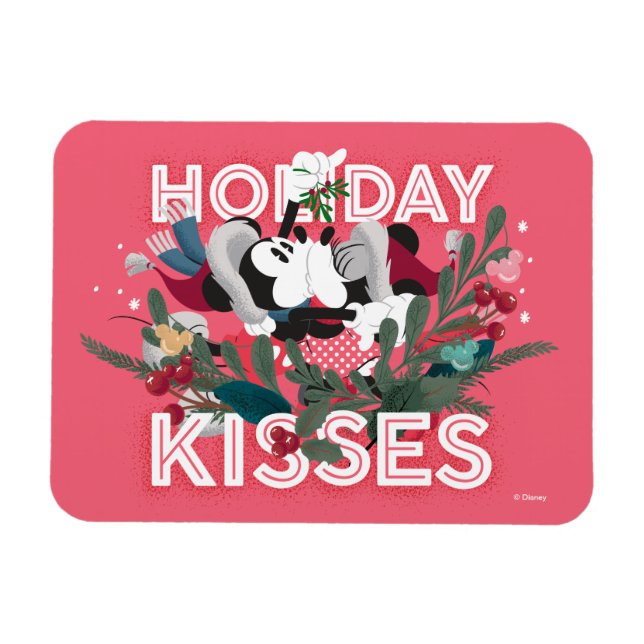 Mickey & Minnie | Holiday Kisses Magnet (Horizontal)