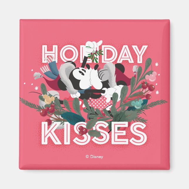 Mickey & Minnie | Holiday Kisses Magnet (Front)