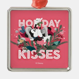 Mickey & Minnie | Holiday Kisses Metal Ornament