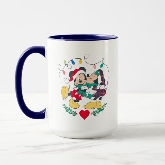 Mickey & Minnie | Holiday Kisses Mug (Left)