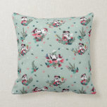 Mickey &amp; Minnie | Holiday Kisses Pattern Throw Pillow