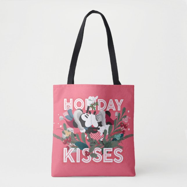 Mickey & Minnie | Holiday Kisses Tote Bag (Front)
