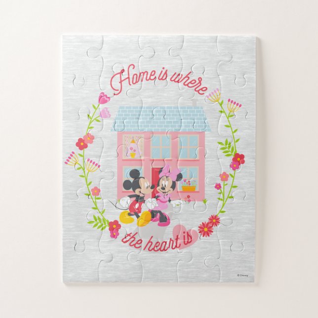 Mickey & Minnie | Home Is Where The Heart Is Jigsaw Puzzle (Vertical)