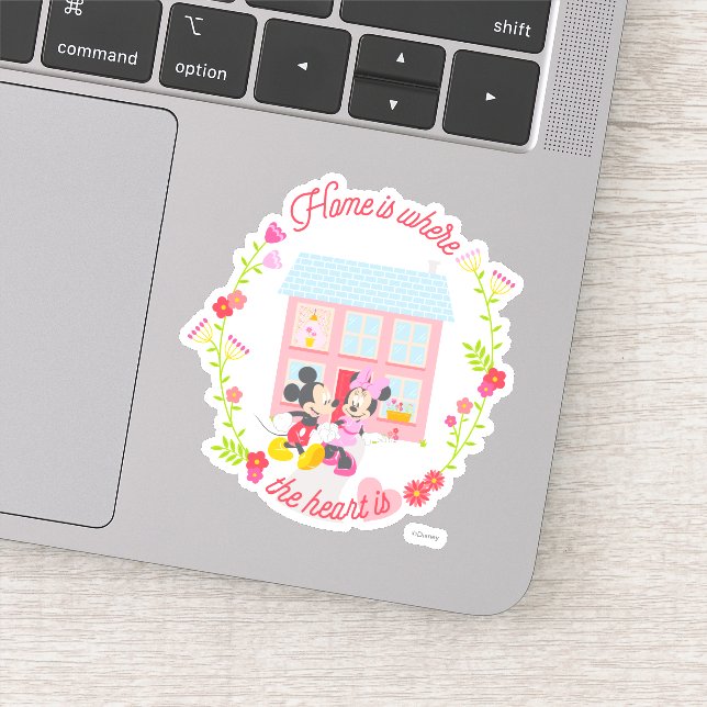 Mickey & Minnie | Home Is Where The Heart Is Sticker (Detail)