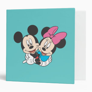 Mickey & Minnie   Hugging 3 Ring Binder