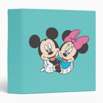 Mickey & Minnie | Hugging Binder by MickeyAndFriends at Zazzle