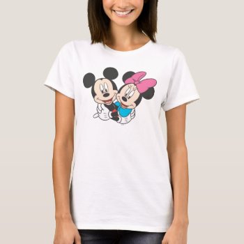 Mickey & Minnie | Hugging T-shirt by MickeyAndFriends at Zazzle
