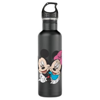 Mickey & Minnie | Hugging Water Bottle by MickeyAndFriends at Zazzle