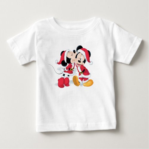 Mickey  Minnie  Jingle Bell Fun Baby T_Shirt