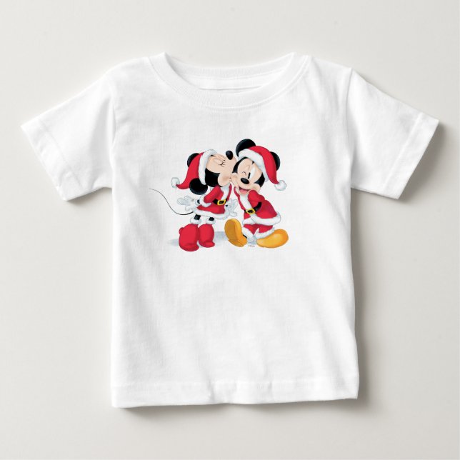 Mickey & Minnie | Jingle Bell Fun Baby T-Shirt (Front)
