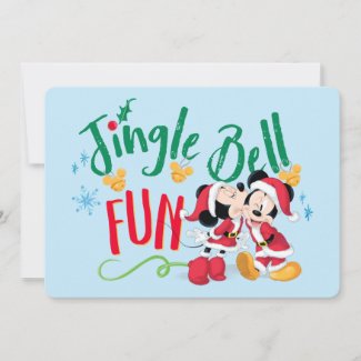 Mickey & Minnie | Jingle Bell Fun Holiday Card