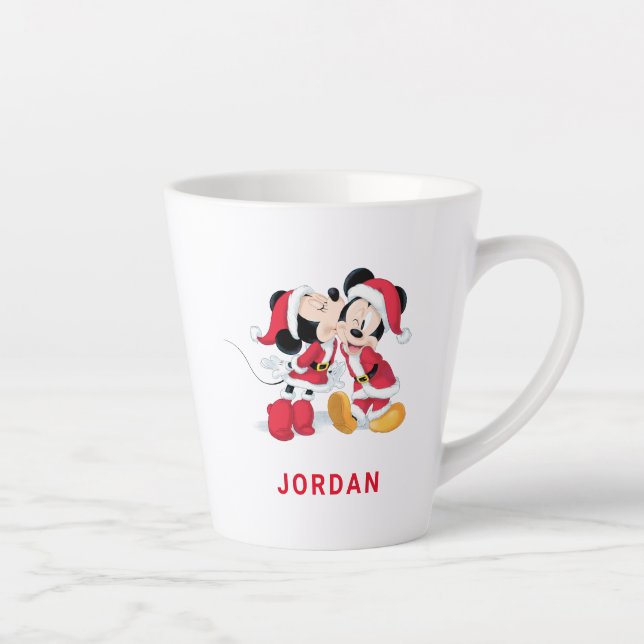 Mickey & Minnie | Jingle Bell Fun Latte Mug (Right)