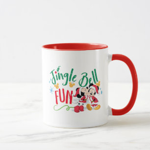 Mickey & Minnie   Jingle Bell Fun Mug