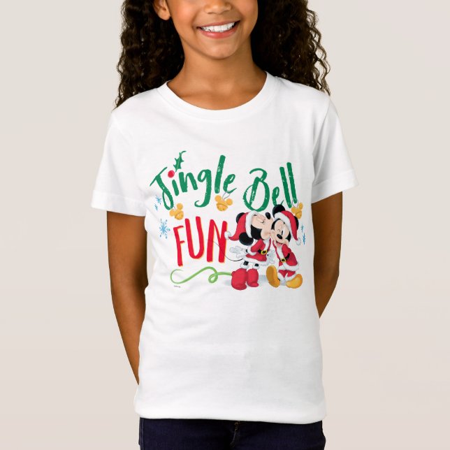 Mickey & Minnie | Jingle Bell Fun T-Shirt (Front)