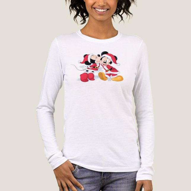 Mickey & Minnie | Jingle Bell Fun Tri-Blend Shirt (Front)