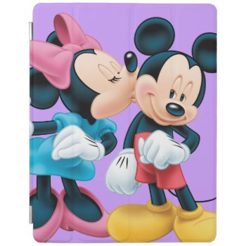 Mickey & Minnie | Kiss On Cheek Ipad Smart Cover by MickeyAndFriends at Zazzle