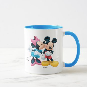 Mickey & Minnie | Kiss On Cheek Mug by MickeyAndFriends at Zazzle