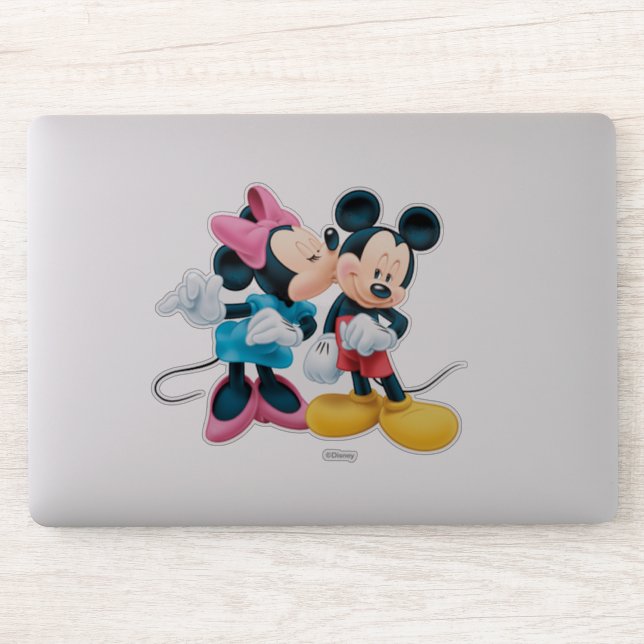 Mickey & Minnie | Kiss on Cheek Sticker (Computer)