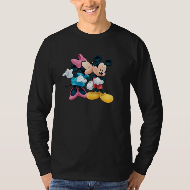 Mickey & Minnie | Kiss on Cheek T-Shirt (Front)