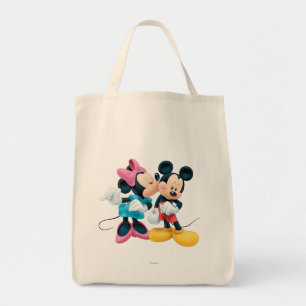 Mickey & Minnie Kiss on Cheek Tote Bag
