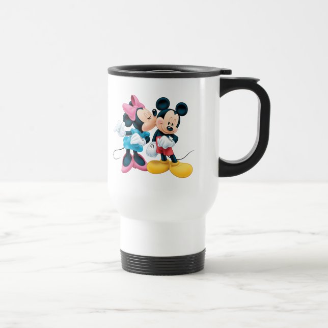 Mickey & Minnie | Kiss on Cheek Travel Mug (Right)