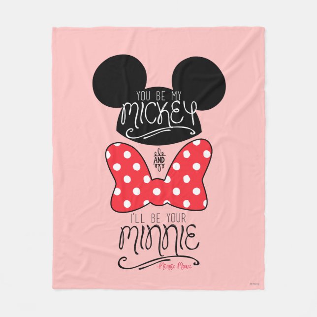 Mickey & Minnie | Love Fleece Blanket (Front)