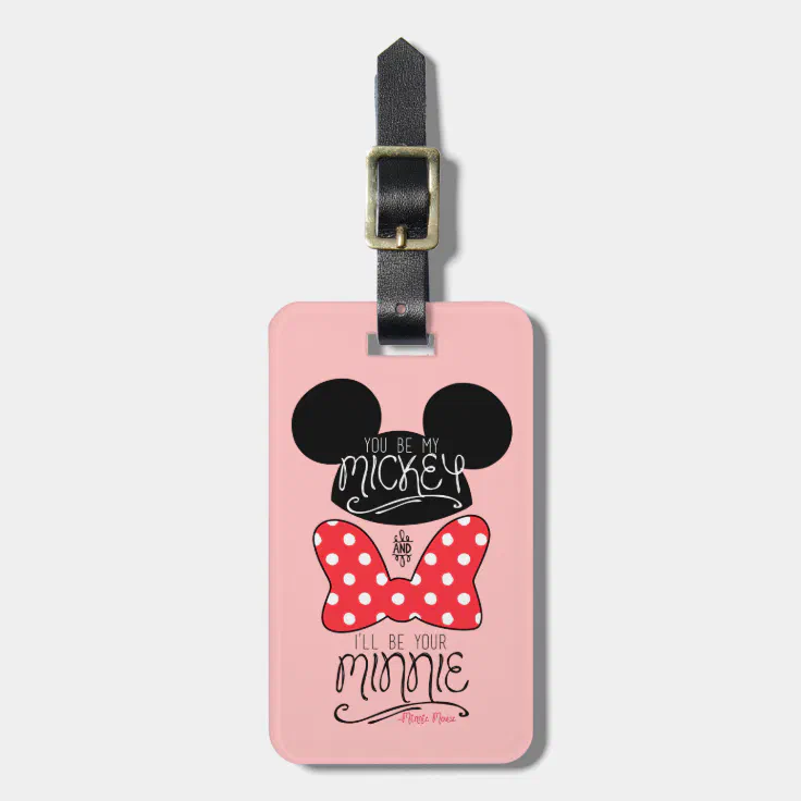 Mickey & Minnie | Love Luggage Tag | Zazzle