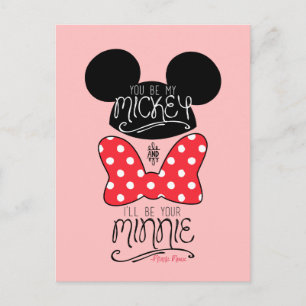 Mickey & Minnie Love Postcard