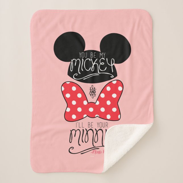 Mickey & Minnie | Love Sherpa Blanket (Front)