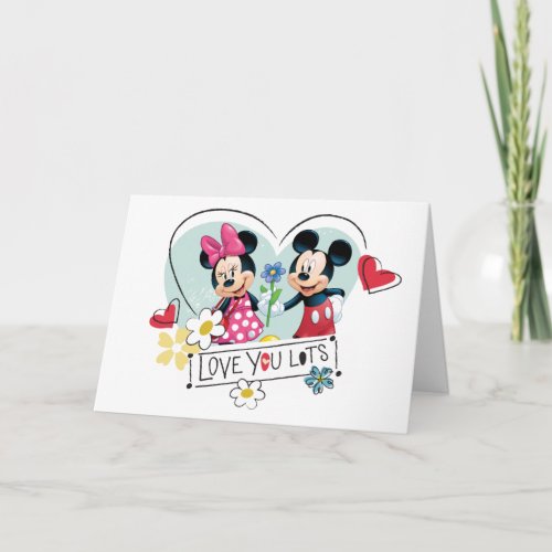 Mickey  Minnie  Love you Lots Holiday Card