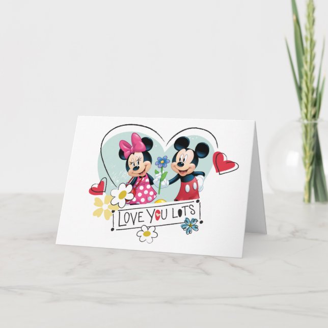 Mickey & Minnie | Love you Lots Holiday Card (Front)