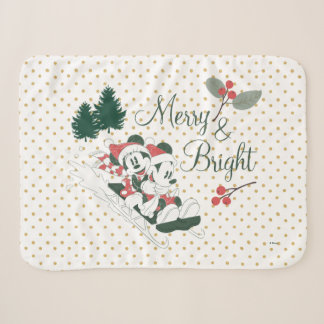 Mickey & Minnie | Merry & Bright Sherpa Blanket