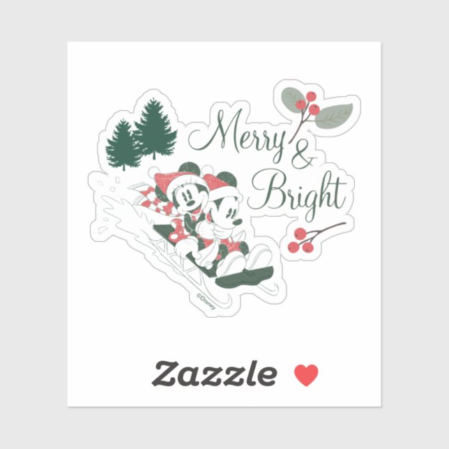 Mickey & Minnie | Merry & Bright Sticker (Sheet)
