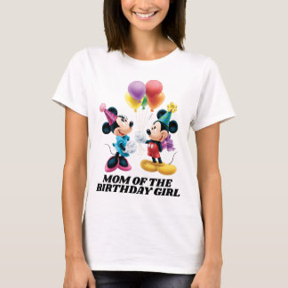 Mickey & Minnie | Mom of the Birthday Girl T-Shirt