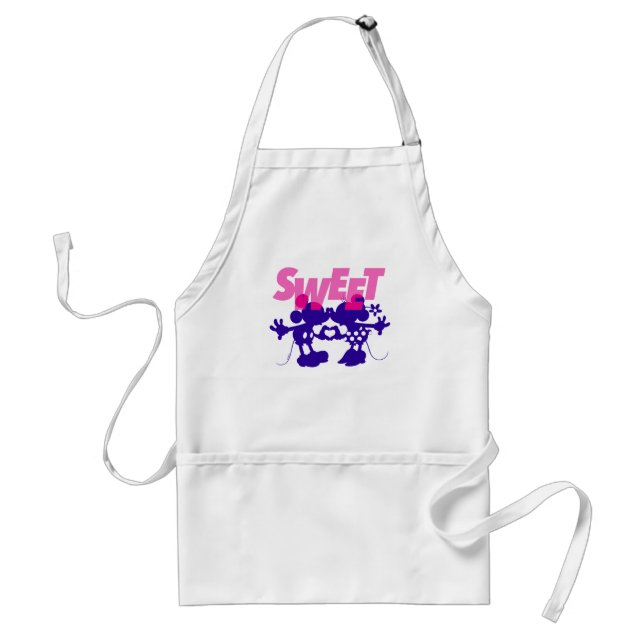 Mickey & Minnie Mouse| Sweet! Valentine's Day Adult Apron (Front)