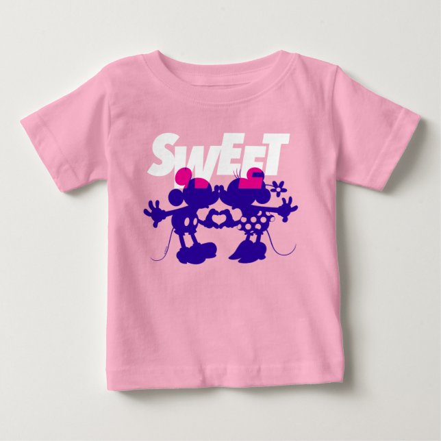 Mickey & Minnie Mouse| Sweet! Valentine's Day Baby T-Shirt (Front)